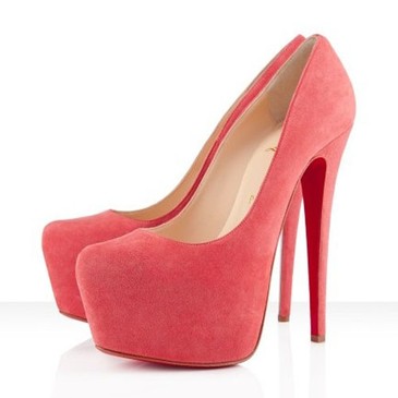 Christian Louboutin Daffodile 160mm Suede Pumps Cameo Rose