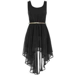 Asymmetric black dress