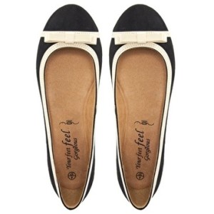 New Look Wide Fit King Bow Ballet Flats